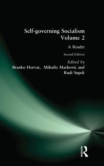 Cover of Self-governing Socialism