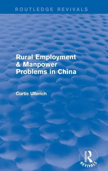 Cover of Rural Employment & manpower problems in China