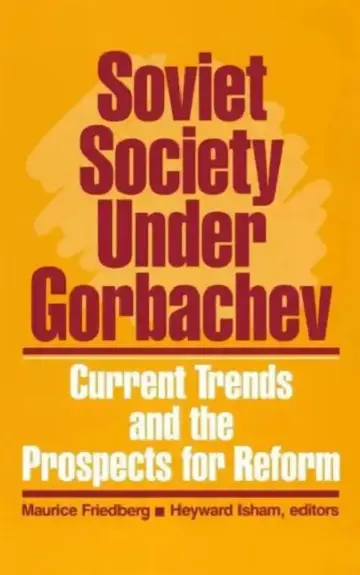 Cover of Soviet Society Under Gorbachev