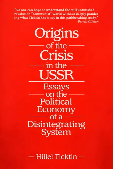 Cover of Origins of the Crisis in the USSR