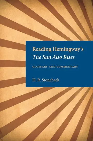 Cover of Reading Hemingway's the Sun Also Rises