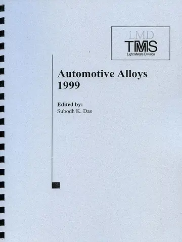 Cover of Automotive Alloys 1999