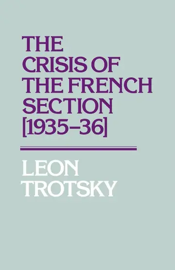 Cover of The Crisis of the French Section, 1935-36