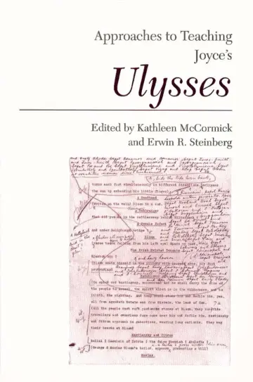 Cover of Approaches to Teaching Joyce's Ulysses