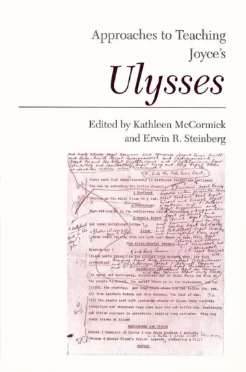 Cover of Approaches to Teaching Joyce's Ulysses