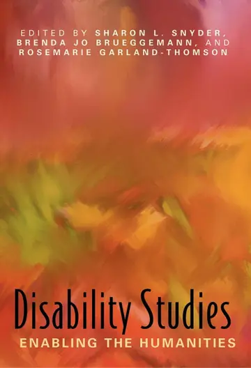 Cover of Disability Studies