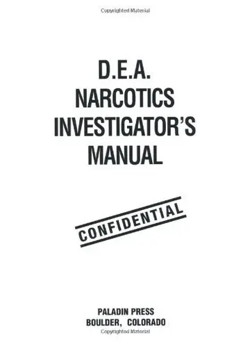 Cover of DEA Narcotics Investigator's Manual