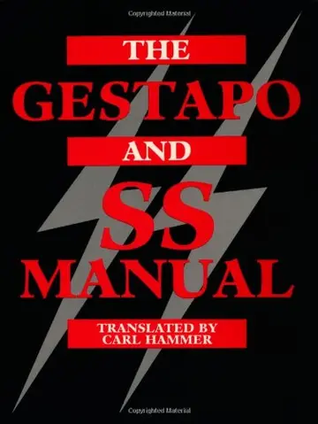 Cover of The Gestapo and Ss Manual