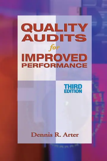 Cover of Quality Audits for Improved Performance