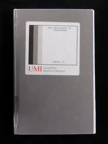 Cover of The Philosophy of Chrysippus