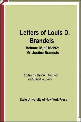 Cover of Letters of Louis D. Brandeis