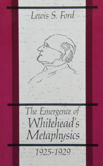 Cover of The Emergence of Whitehead's Metaphysics, 1925-1929