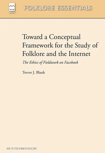 Cover of Toward a Conceptual Framwork for the Study of Floklore and the Internet
