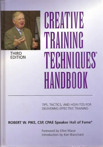 Cover of Creative Training Techniques Handbook