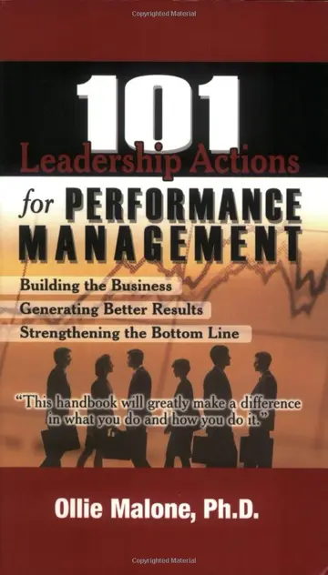 Cover of 101 Leadership Actions for Performance Management