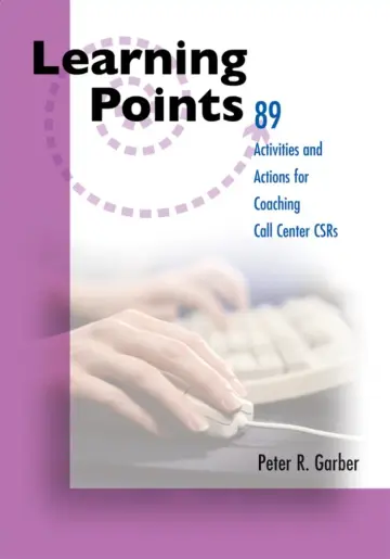 Cover of 89 Learning Points for Coaching Call Center CSR's