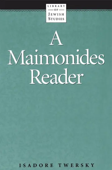 Cover of A Maimonides Reader
