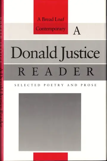 Cover of A Donald Justice Reader