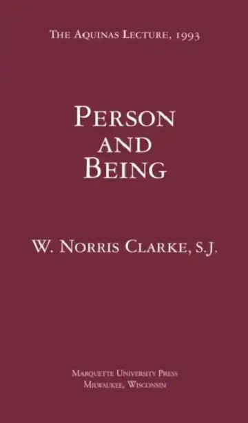 Cover of Person and Being