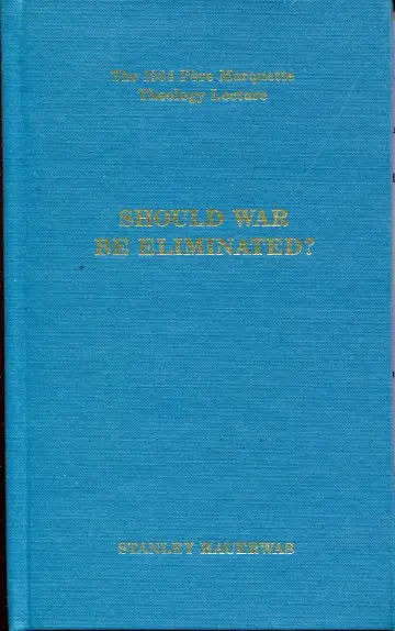 Cover of Should War Be Eliminated?