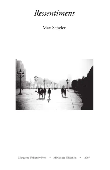 Cover of Ressentiment