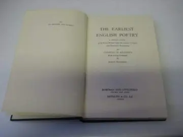 Cover of The earliest English poetry