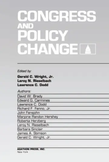 Cover of Congress and Policy Change