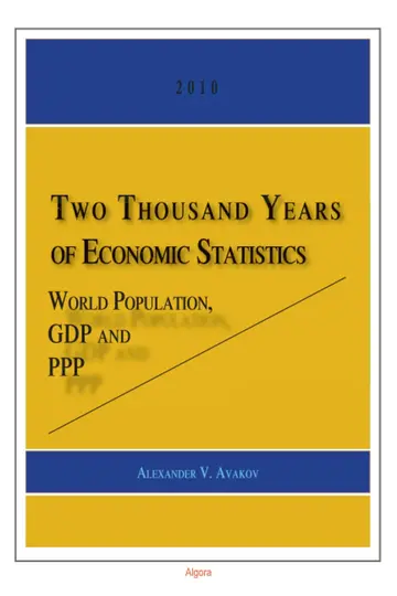 Cover of Two Thousand Years of Economic Statistics