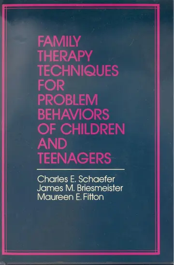 Cover of Family Therapy Techniques for Problem Behaviors of Children and Teenagers