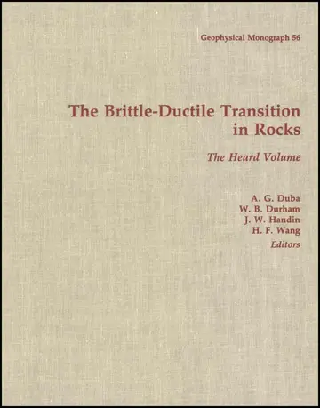 Cover of The Brittle–Ductile Transition in Rocks