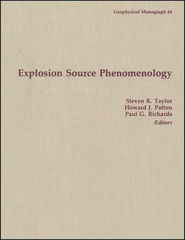 Cover of Explosion Source Phenomenology