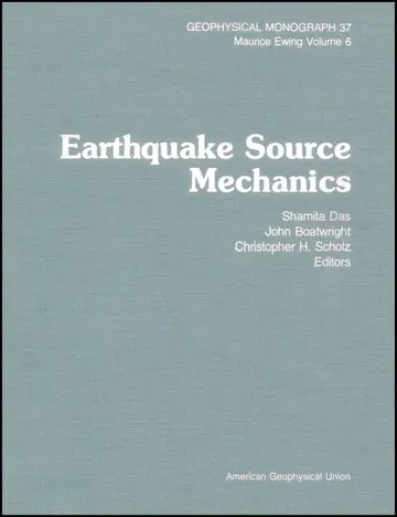 Cover of Earthquake Source Mechanics