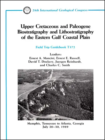Cover of Upper Cretaceous and Paleogene Biostratigraphy and Lithostratigraphy of the Eastern Gulf Coastal Plain
