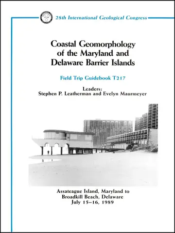 Cover of Coastal Geomorphology of the Maryland and Delaware Barrier Islands