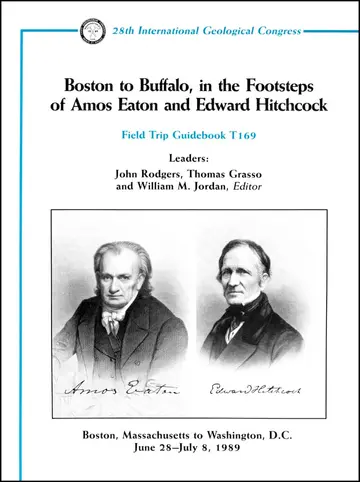 Cover of Boston to Buffalo, in the Footsteps of Amos Eaton and Edward Hitchcock
