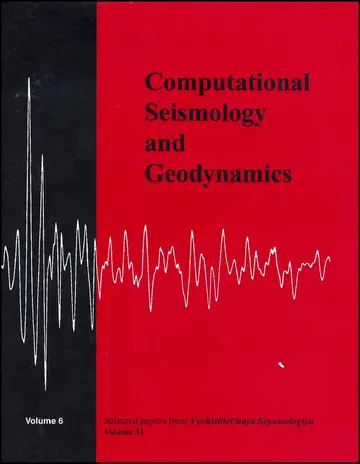 Cover of Selected Papers from Volume 31 of Vychislitel′naya Seysmologiya