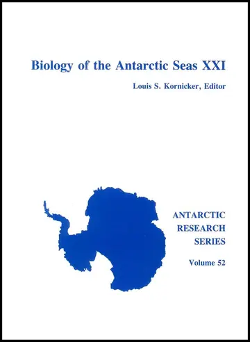 Cover of Biology of the Antarctic Seas XXI