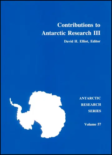 Cover of Contributions to Antarctic Research III