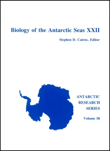 Cover of Biology of the Antarctic Seas XXII