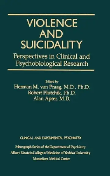 Cover of Violence And Suicidality