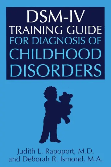 Cover of Dsm-IV Training Guide for Diagnosis of Childhood Disorders