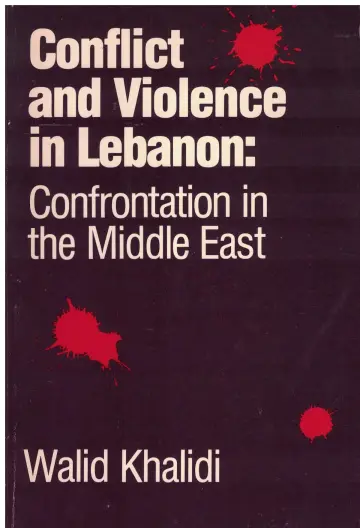 Cover of Conflict and Violence in Lebanon