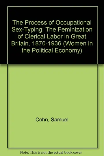 Cover of The Process of Occupational Sex-Typing