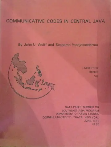Cover of Communicative Codes in Central Java, Data-116