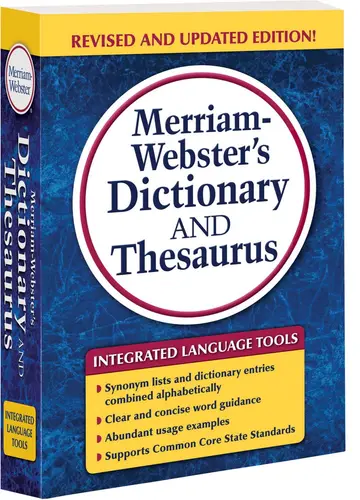 Cover of Merriam-Webster's Dictionary and Thesaurus