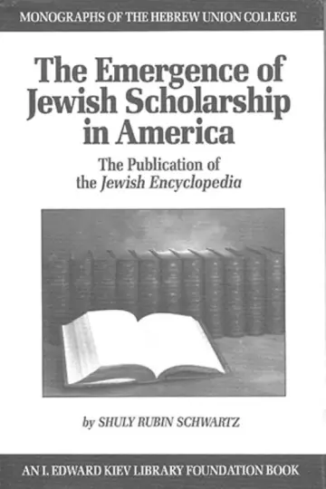 Cover of The Emergence of Jewish Scholarship in America