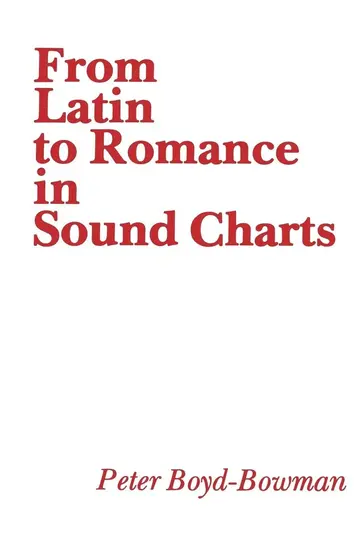 Cover of From Latin to Romance in Sound Charts