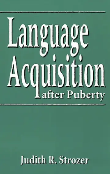 Cover of Language Acquisition After Puberty