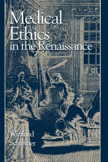 Cover of Medical Ethics in the Renaissance