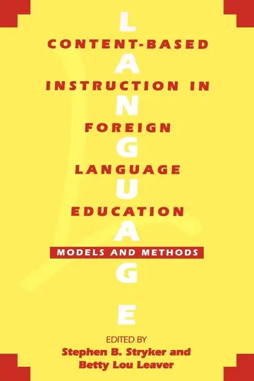 Cover of Content-Based Instruction in Foreign Language Education